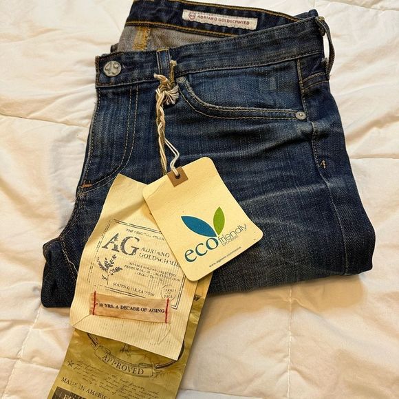 AG Anriano Goldschmied NWT womens Jeans Angel bootcut Dark wash size 26R - Picture 15 of 15